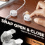 Pack 16 organizadores cables doble resorte adhesivo