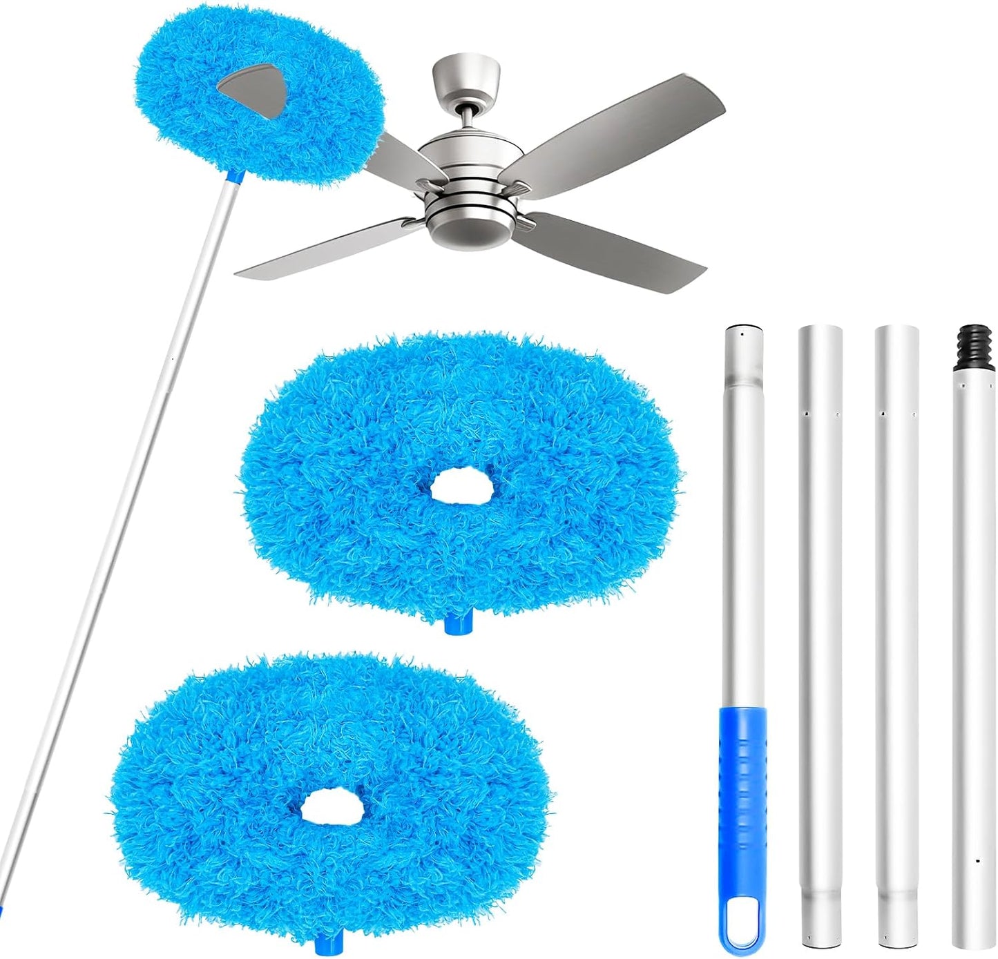 Limpiador ventilador techo microfibra reutilizable