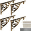 Soportes estantería vintage 5" pack 4