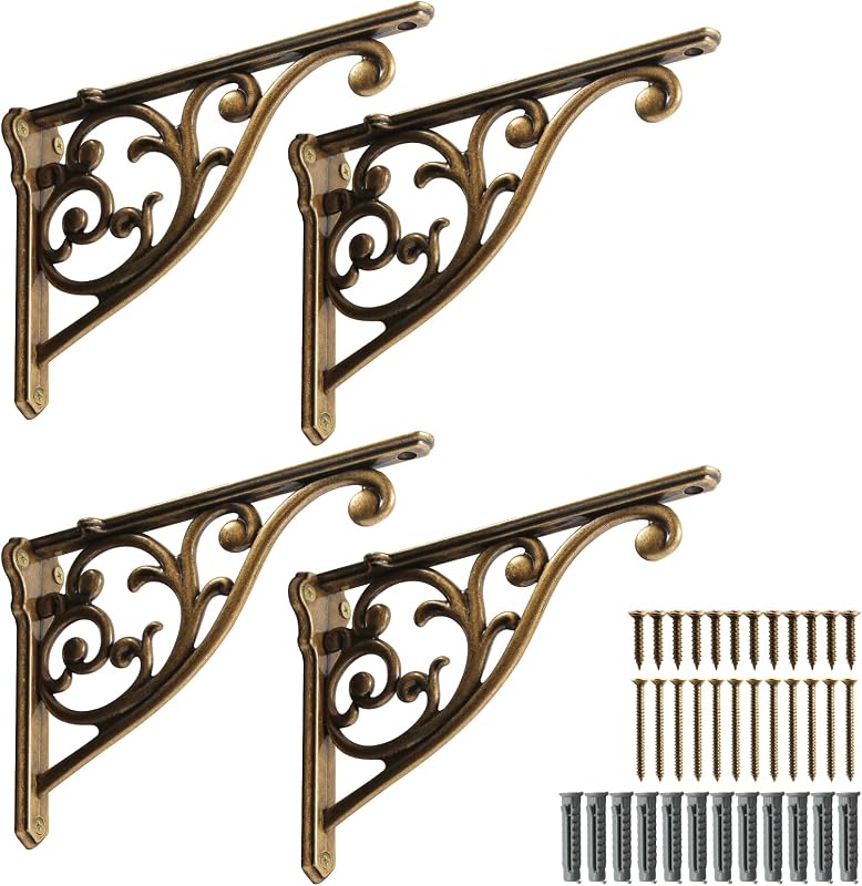 Soportes estantería vintage 5" pack 4