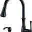 Grifo cocina rociador dispensador jabón bronce