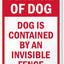 Letrero aluminio 12x18pulg Beware Of Dog