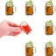 6 Frascos Mason 1.7oz con Tapas A prueba de Fugas