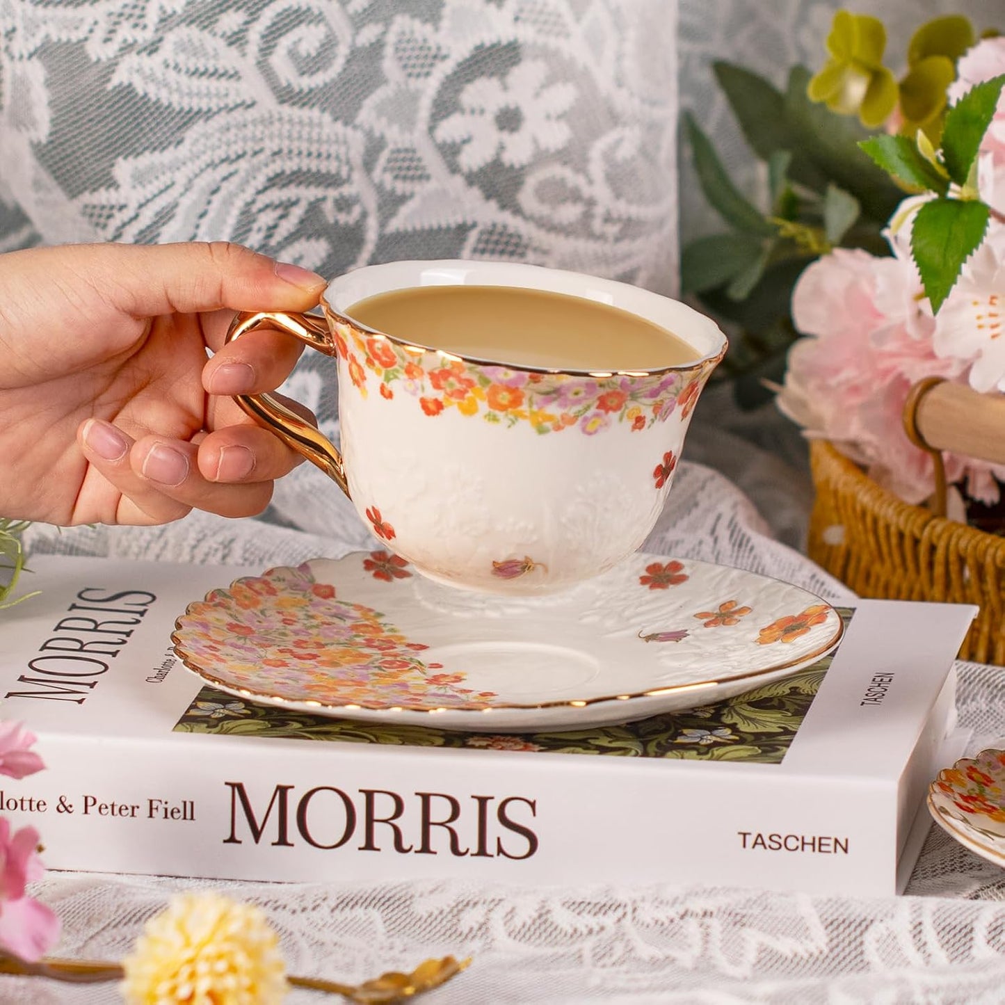 Set 2 Tazas Café Cerámica Reforzada 8.5oz Apilables
