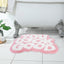 Alfombra baño rosa con palabras lindas 25x21pulg