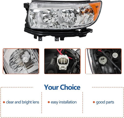Set faros delanteros halógenos Subaru Forester 06-08
