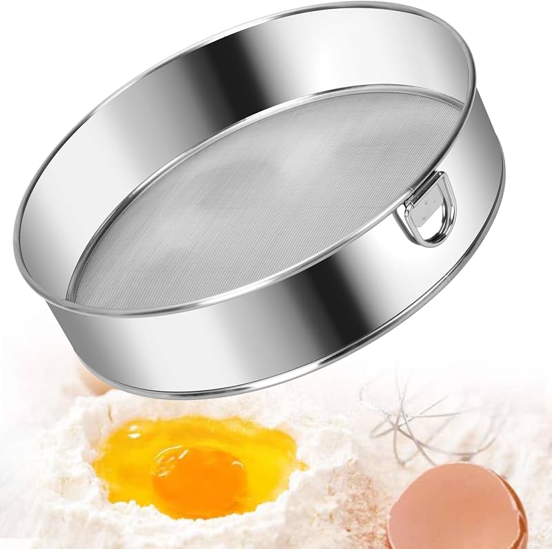 Tamiz harina acero inox 8pulg 60malla fina