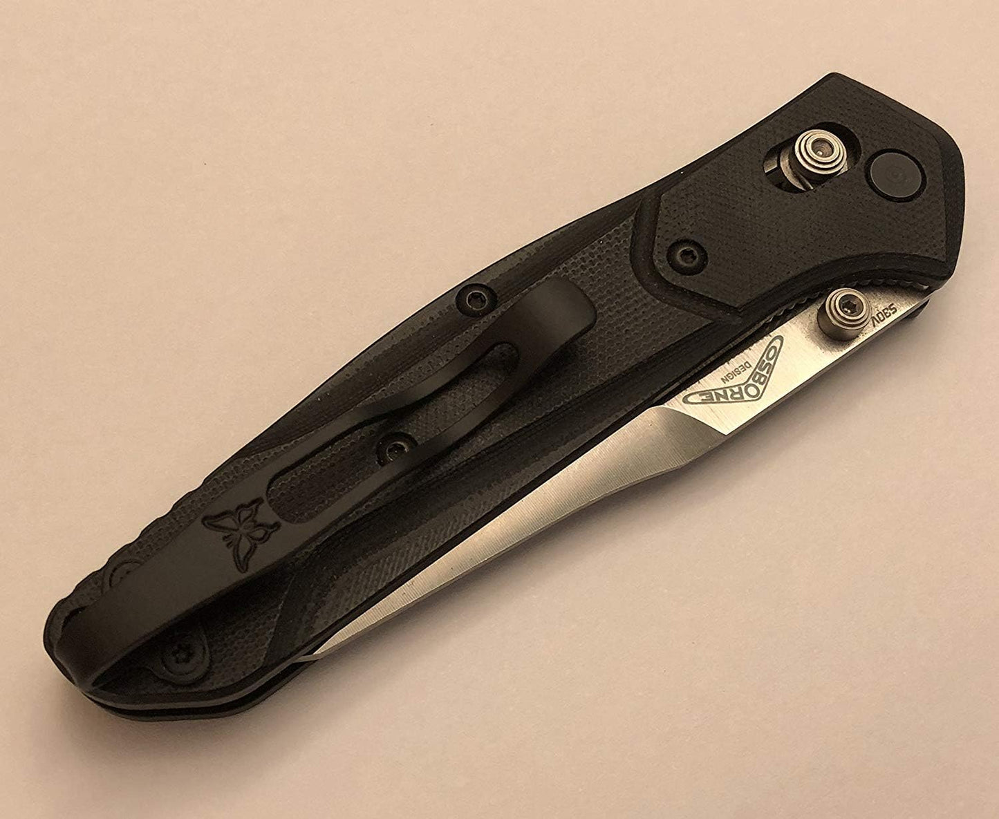 Clip bolsillo titanio para cuchillo Benchmade Osborne 940