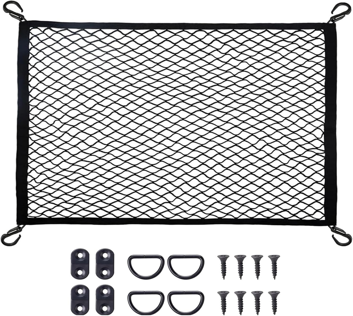 Red carga SUV con ganchos ajustable elástica 3.3x2pulg