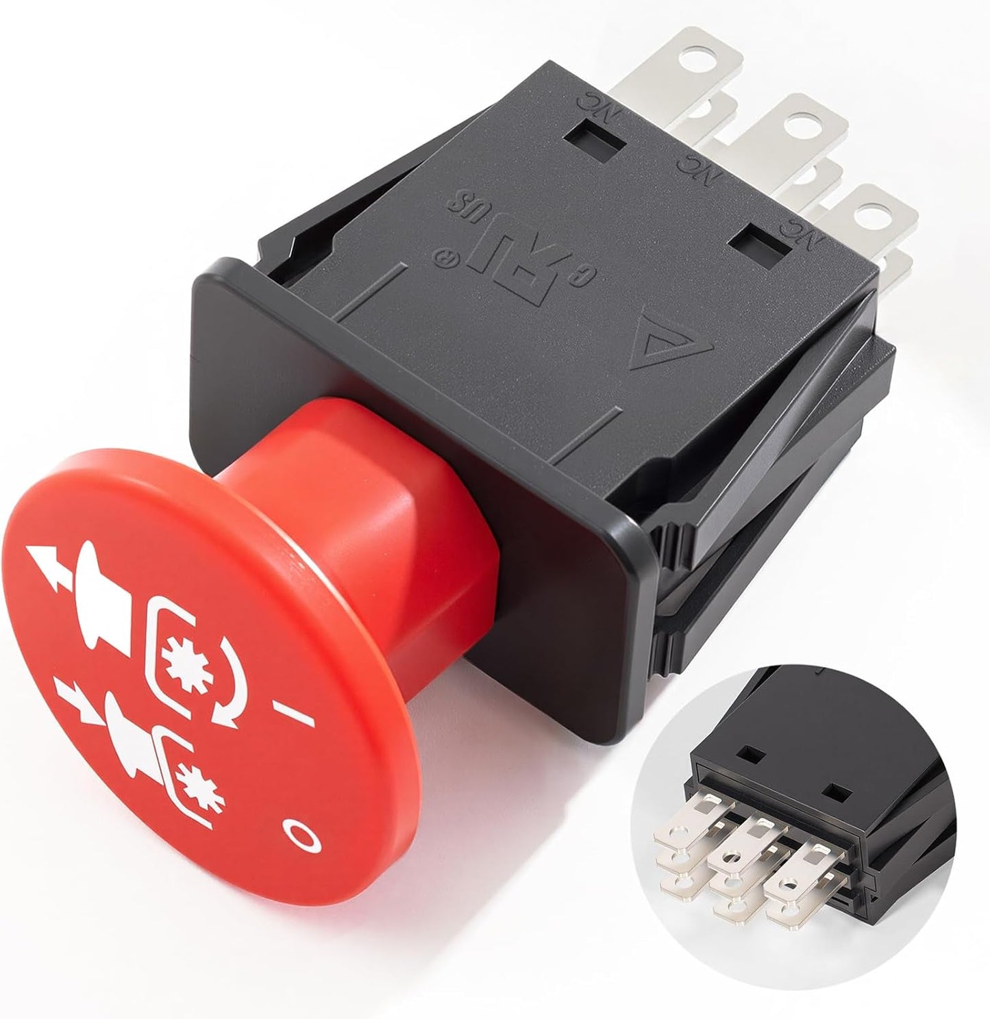 Interruptor embrague 8 terminales 10A comp Dixie Chopper