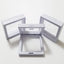 Set 3 Pzas Marco Flotante 3D para Monedas Blanco 2.75"