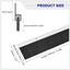 2 Pzas Barredor Puerta Cepillo H Aluminio 39x3.9"
