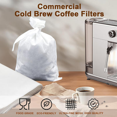 100 Filtros Café Frío para Cubos 5gal 20x20pulg