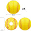 6 Faroles Papel 8pulg Decoración Fiesta Deportiva