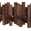 Perchero pared abatible 5 ganchos nogal negro