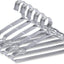 Perchas acero inox 16.5pulg set 50 ultrafinas