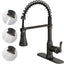 Grifo cocina bronce rociador extraíble 360 grados acero inox