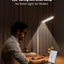 Lámpara escritorio LED cuello cisne flexible con abrazadera