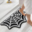 Alfombra baño tela araña 16x30pulg color negro antiderrap