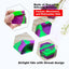 Contenedor silicona hexagonal 0.88oz con soporte púrpura