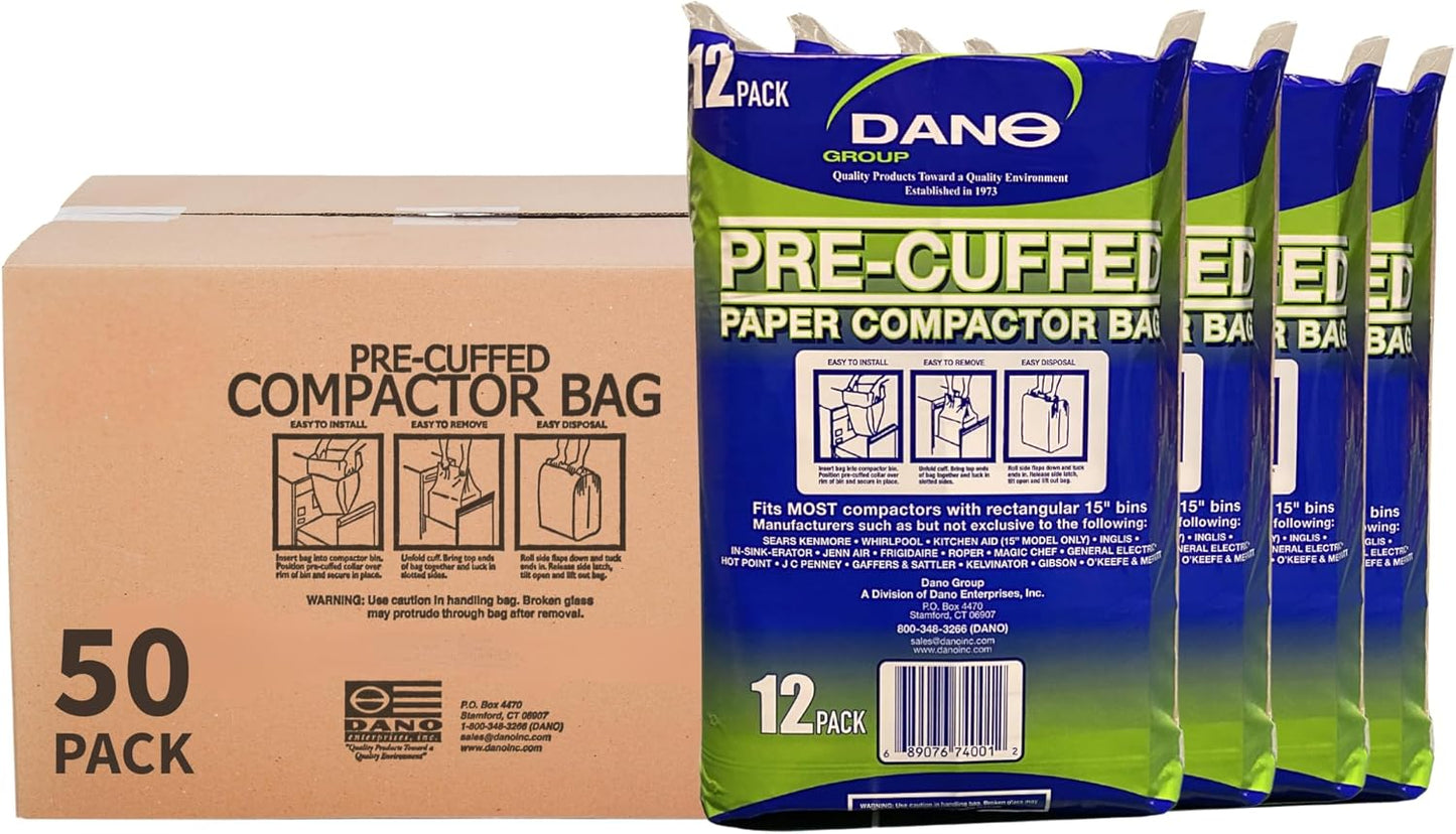 Bolsas compactadoras con puños Dano 50 pzas