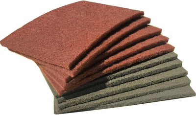 10 Almohadillas 6x9pulg para lijado y preparación de superficies