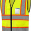 Chaleco alta visibilidad 5 bolsillos malla transpirable amarillo