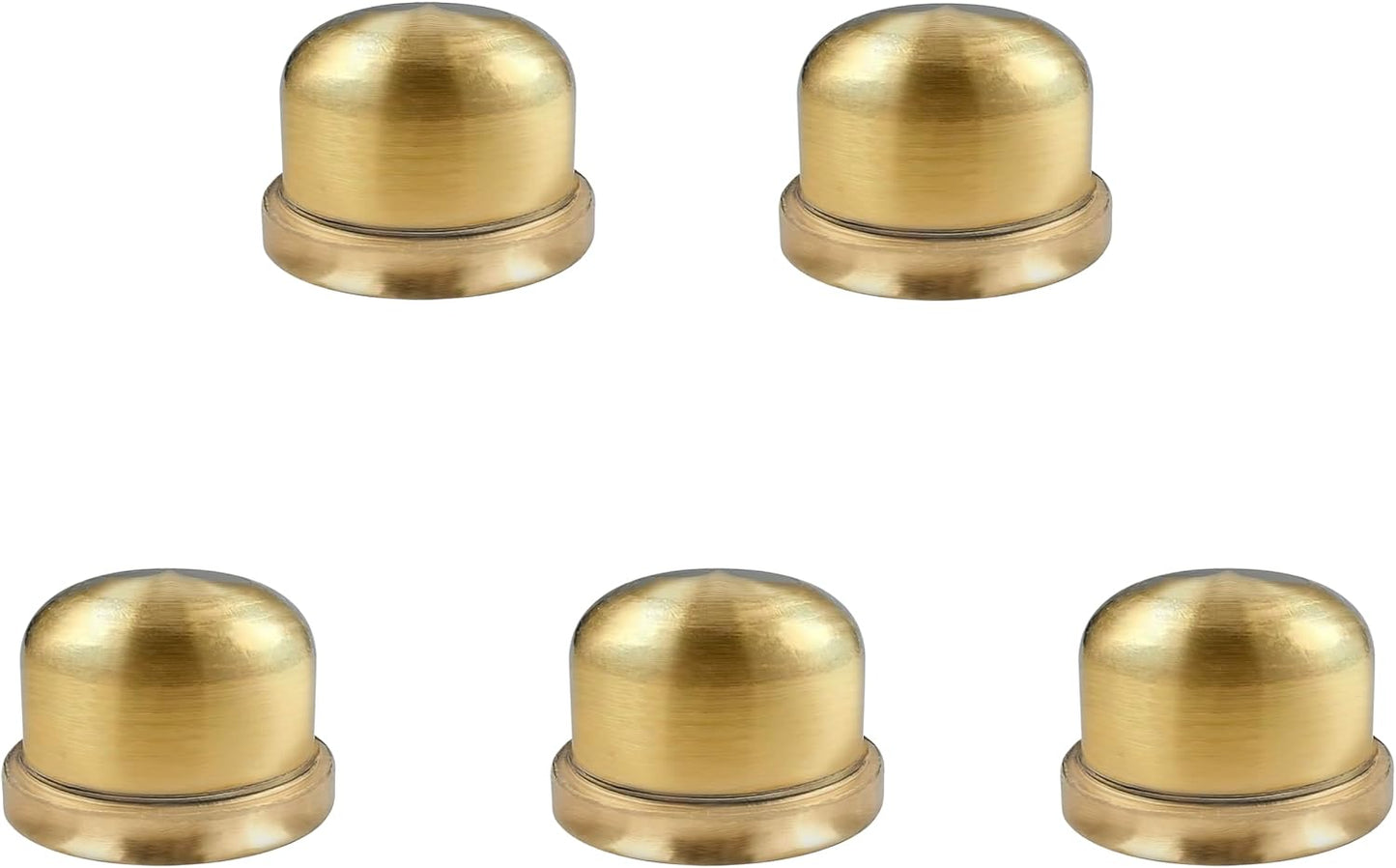 5 Tapas Metal Sólido Lámpara Arpa 1/2" Dorado