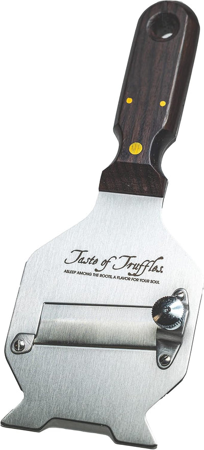 Afeitadora trufas acero inox mango palisandro gourmet