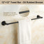 Set 4 Pzas Toallero Inox Pared con Gancho Bata