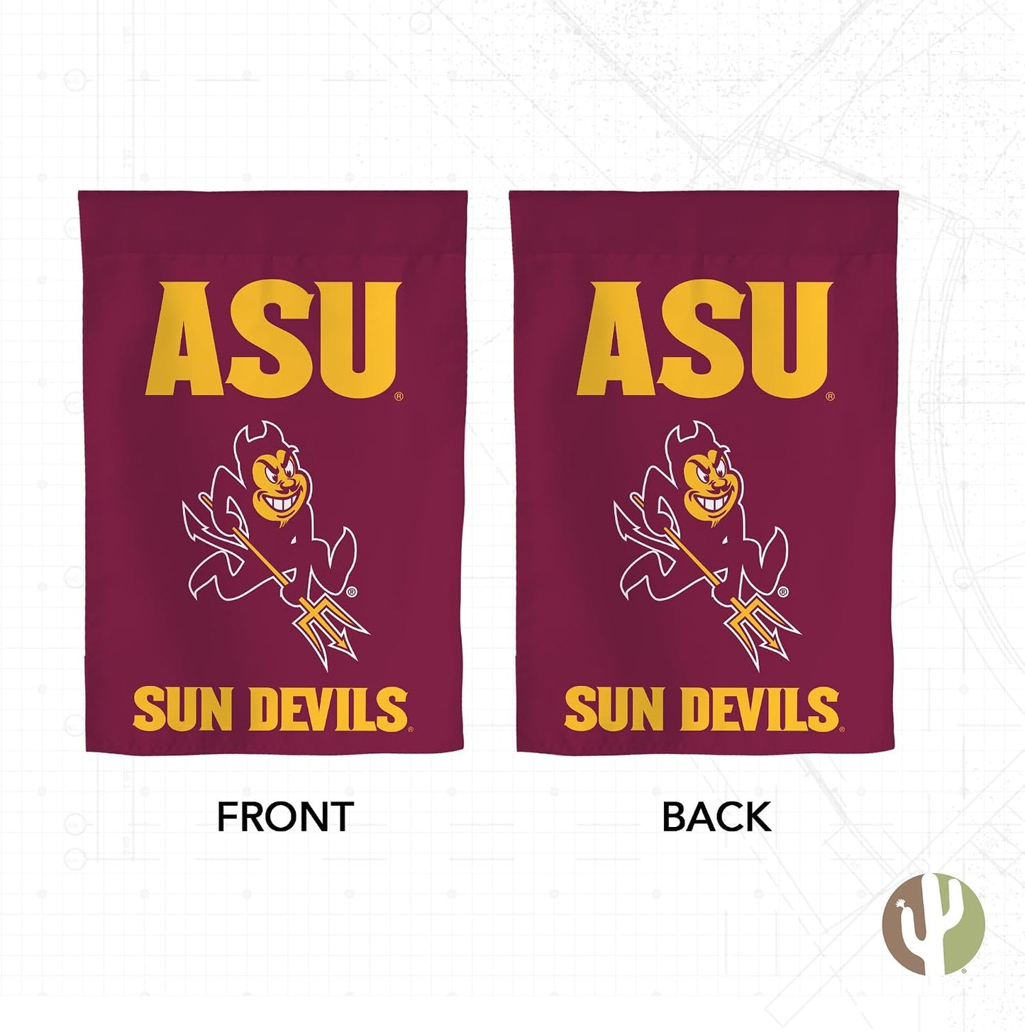 Bandera jardín Sun Devils Arizona 19x12pulg