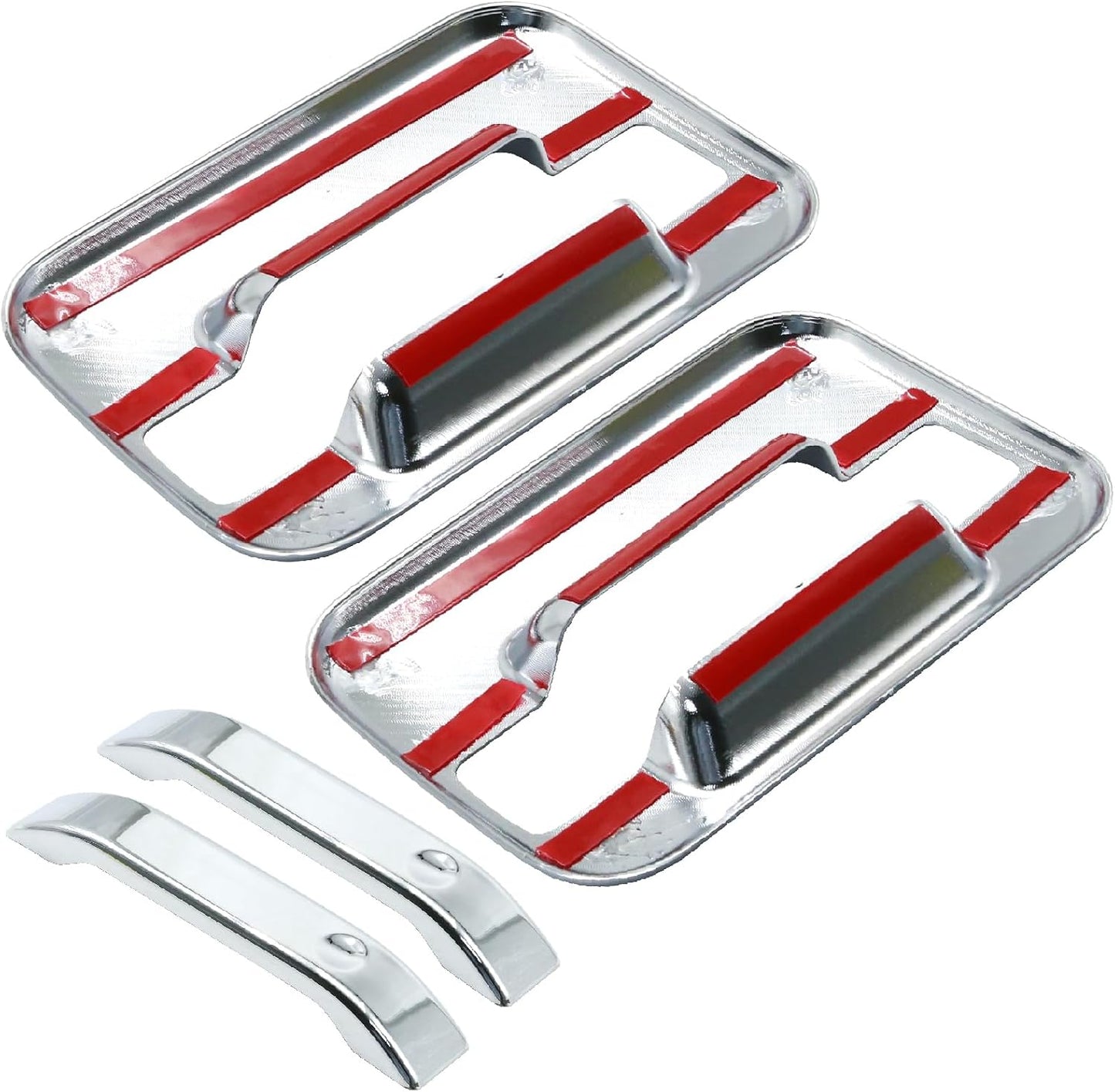 2 Fundas Cromadas Manijas Puerta Ford F Sin Teclado