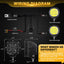 Barra luz LED 4x4 4WD 90W haz puntual montaje pilar A