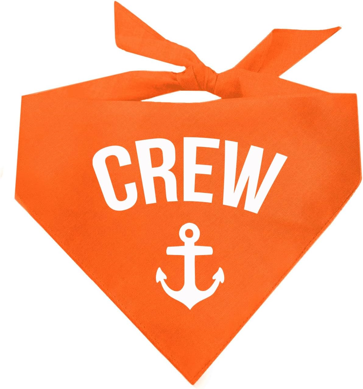 Bandana perro ancla 100% algodón fabricado EE.UU. naranja