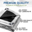 Lona impermeable 10x12ft plateada con ojales metal reforzado