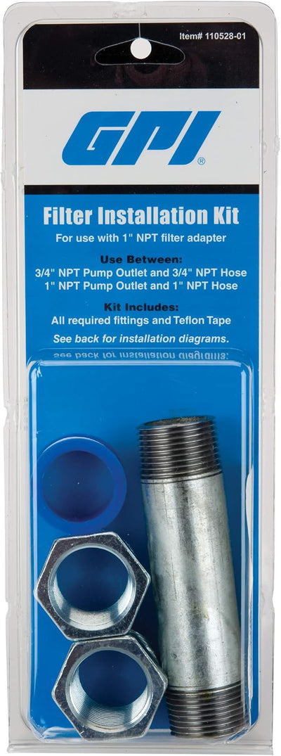 Kit instalación adaptador filtro 3/4x4"