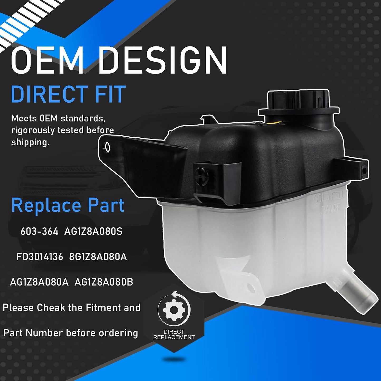 Tanque refrigerante motor comp Ford Explorer 08-18