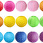 15 Pzas Linternas Papel Multicolor Colgantes 30cm
