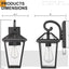 Apliques pared exterior impermeables luces porche