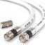 Juego conectores coaxial RG6 10ft para antena internet TV digital