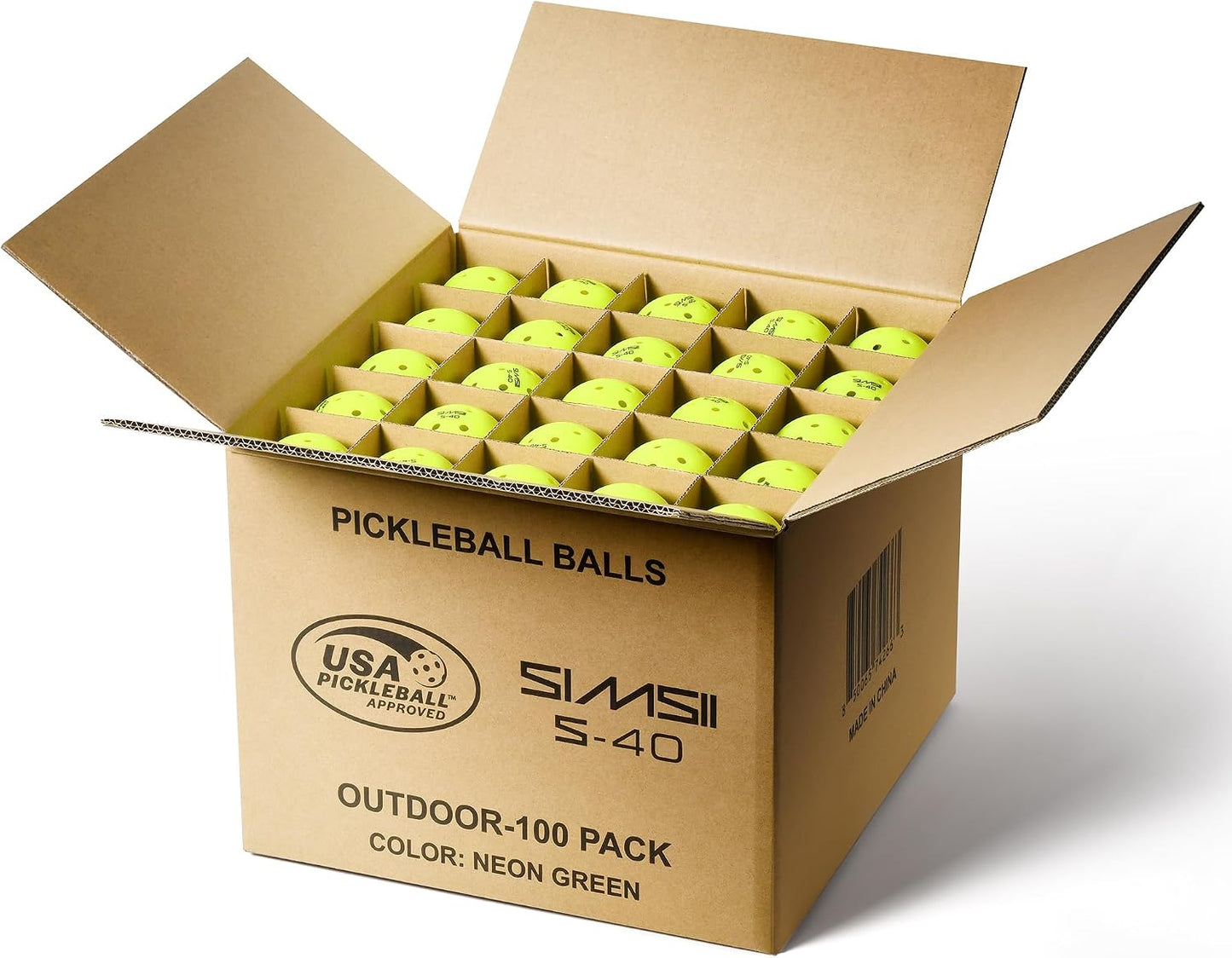 Pelotas pickleball exterior 40 agujeros polietileno