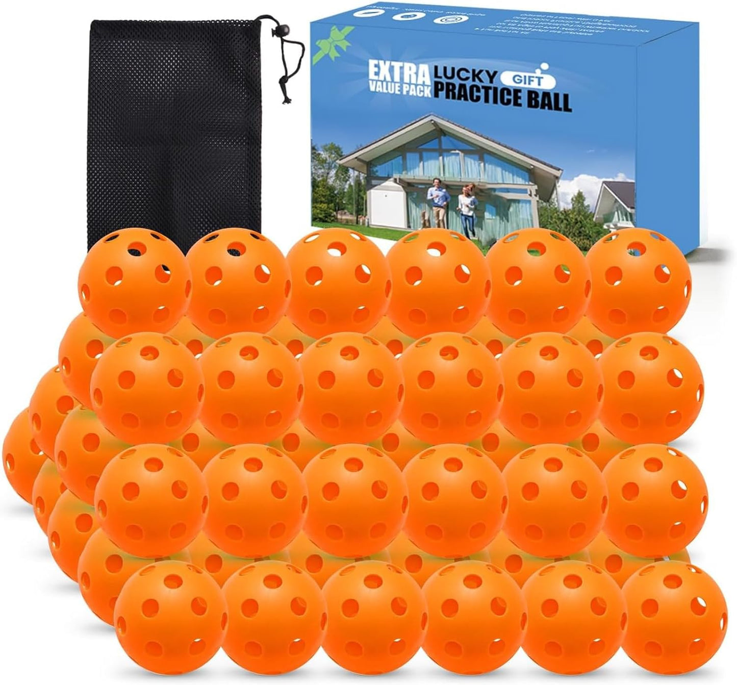Pelotas golf plástico color valor set 12/24/36/50 uso