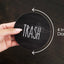 Imanes rústicos para basura y reciclaje 2 adhesivos