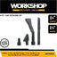 Kit accesorios vacío 1-7/8pulg para aspiradora negro
