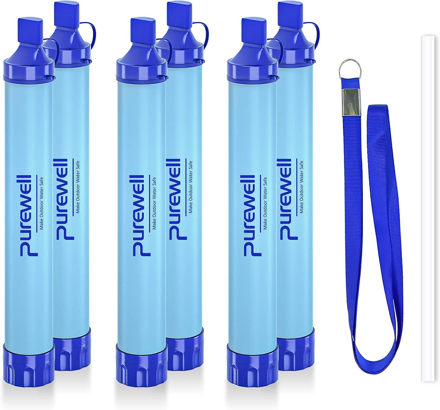 Filtro agua al aire libre con pajilla para supervivencia