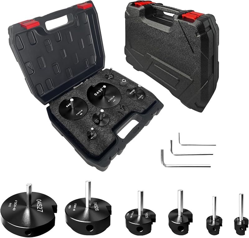 Kit escariador tubería PVC 3/4-4" aluminio