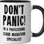 Taza Cerámica Especialista Migración Nube Negro/Blanco