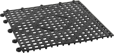 Tapete Barra Entrelazado 12x12pulg Negro Mediano