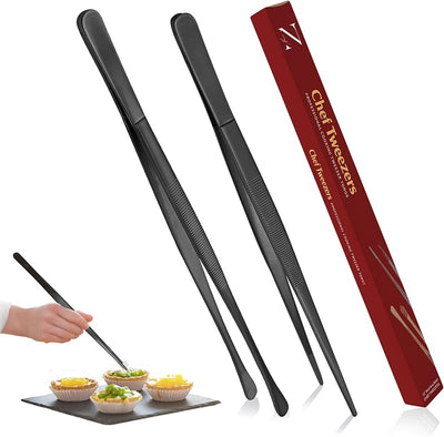 Pinzas cocina acero inox 12pulg para barbacoa
