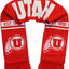 Bufanda Utah Utes Reversible Negro Rojo